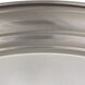 Brentwood 3 Light 15.25 inch Brushed Nickel Flush Mount Ceiling Light