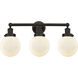 Beacon 3 Light 24.5 inch Oil Rubbed Bronze Bath Vanity Light Wall Light