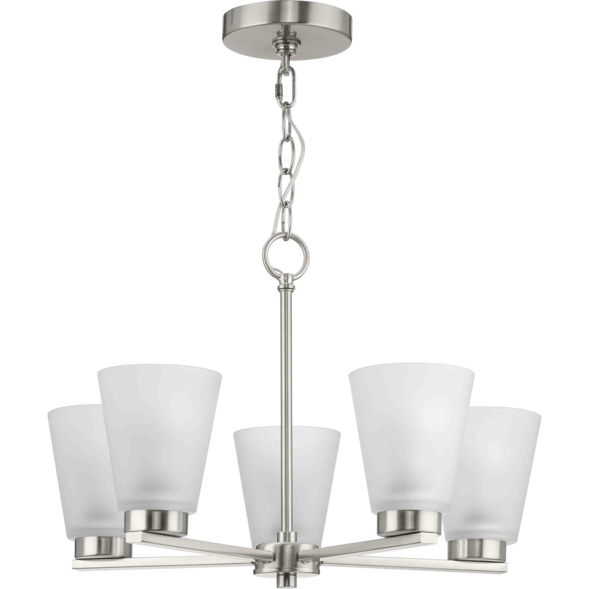 Tanner 5 Light 20.5 inch Brushed Nickel Chandelier Ceiling Light
