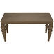 Ismail 64 X 25 inch Natural Console, Turned Leg