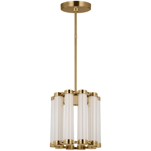 Avroko Alo LED 14 inch Polished Natural Brass Line-Voltage Pendant Ceiling Light in 120V