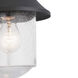 Weldon 1 Light 12 inch Textured Black Outdoor Wall Lantern, Medium