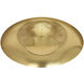 Michael Berman Brut LED 17.75 inch Modern Brass Flushmount Ceiling Light
