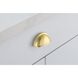 Atticus Brushed Gold Hardware Drawer Pull, Set of 10