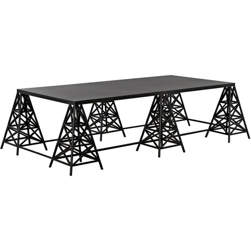 Brixton 64 X 38 inch Matte Black Coffee Table