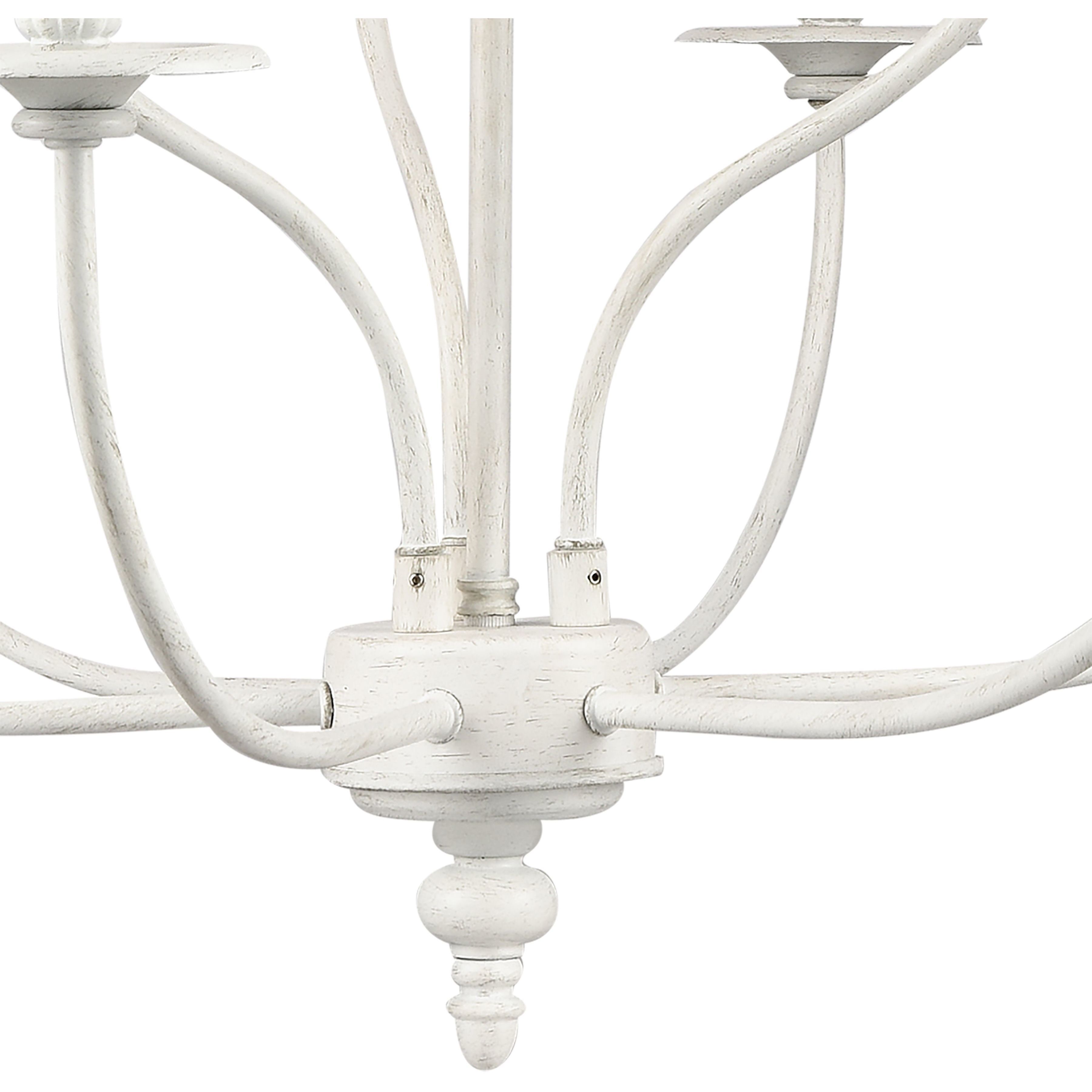 Hartford 9 Light 29 inch Farmhouse White Chandelier Ceiling Light