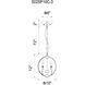 Abia LED 10 inch Chrome Up Mini Pendant Ceiling Light