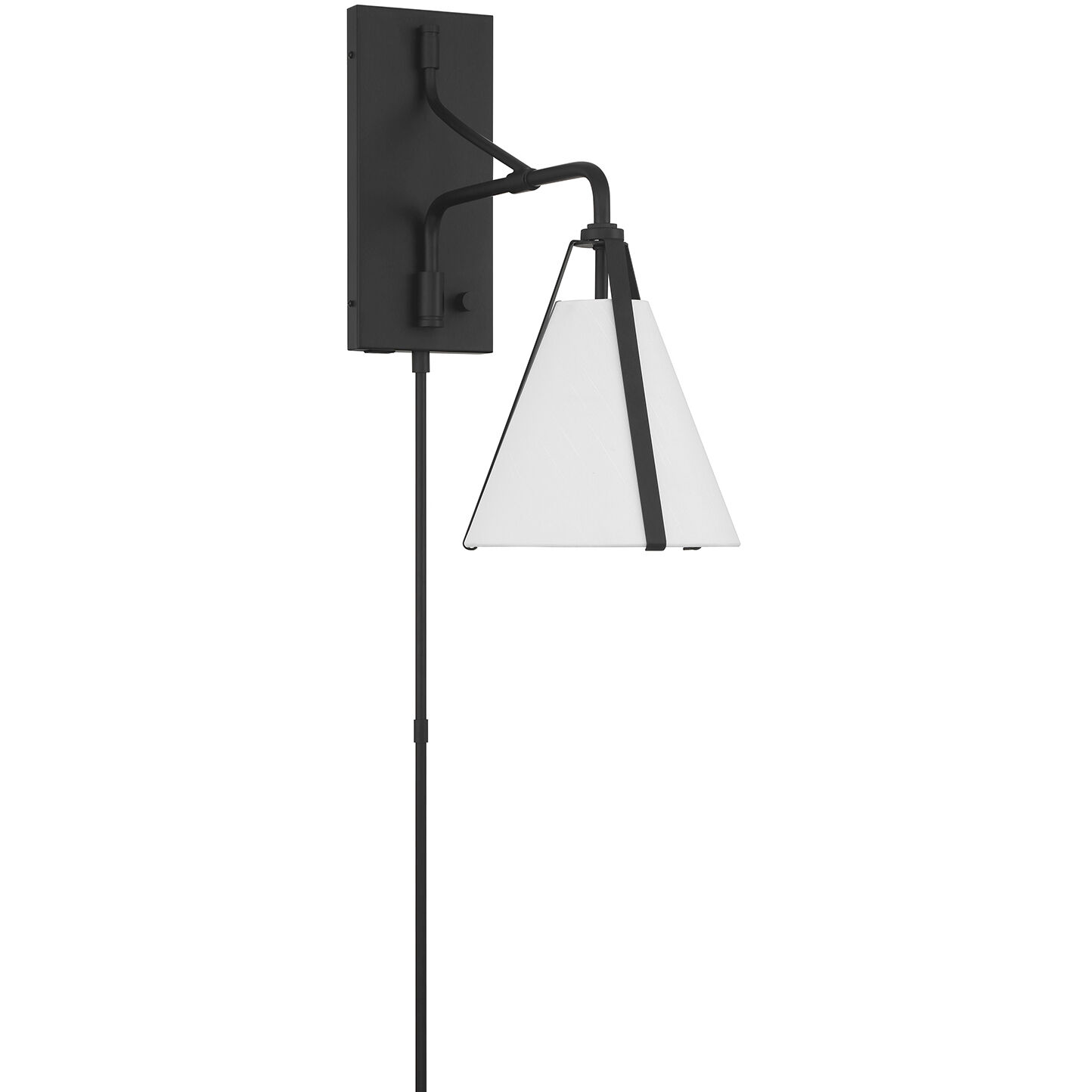 Fulton 18 inch 60.00 watt Black Task Sconce Wall Light