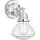 Aditi Olean 1 Light 6.75 inch Polished Chrome Sconce Wall Light, Aditi