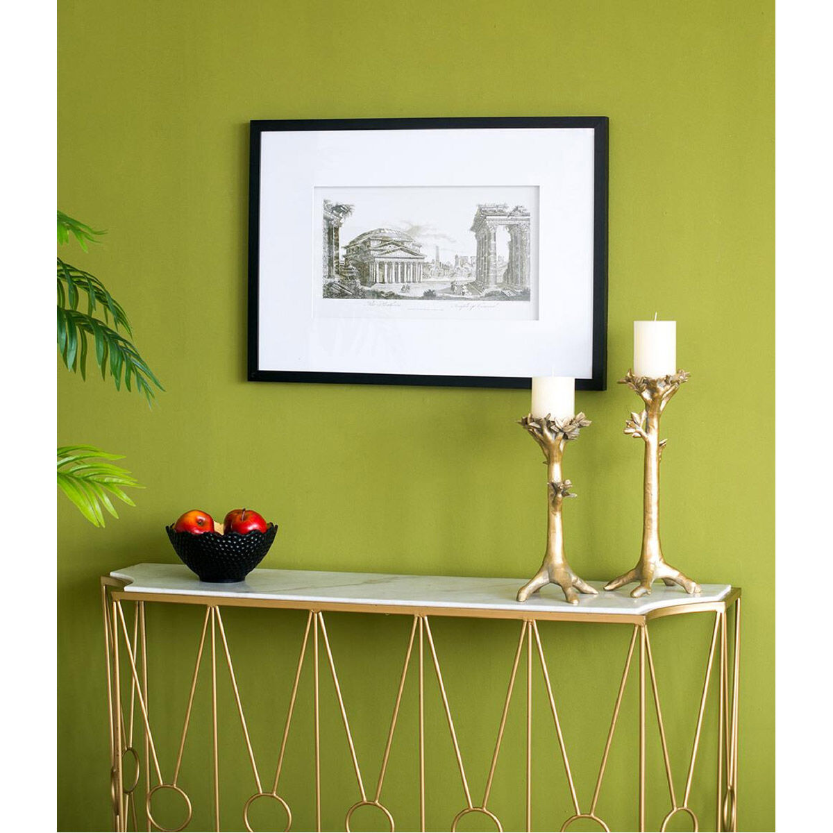 Smithsonian Black and Beige and Black Wall Art, The Pantheon Temple of Concord