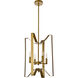 Hoffman 4 Light 14 inch Brass Pendant Ceiling Light
