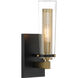Emmerham 2 Light 20.25 inch Coal and Soft Brass Bath Vanity Wall Light in Coal/Soft Brass