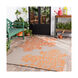 Rain 96 X 30 inch Orange and Neutral Indoor Area Rug, Polypropylene