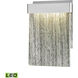Edgmont LED 8 inch Silver with Polished Chrome ADA Sconce Wall Light