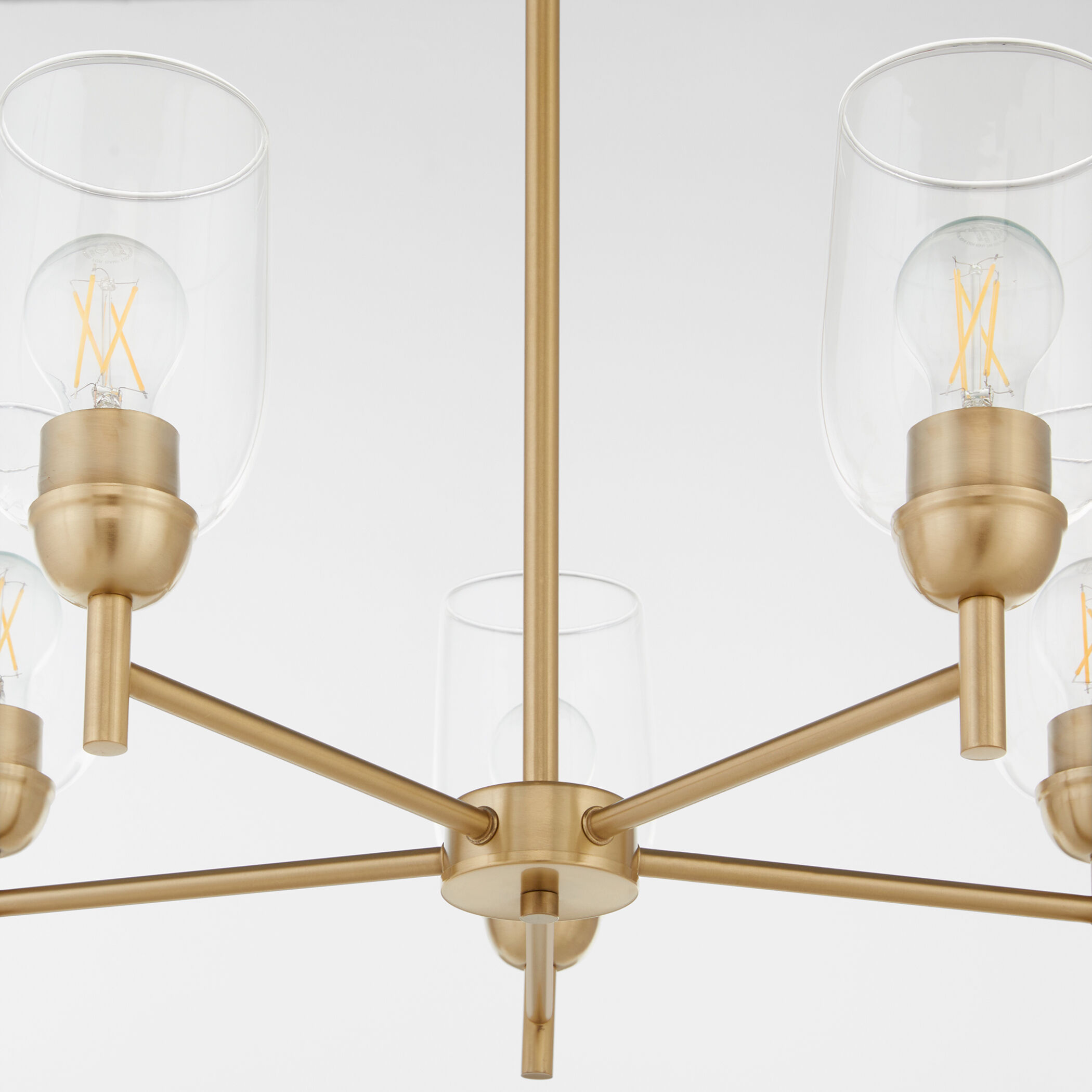 Wallinger 5 Light 24.5 inch Aged Brass Chandelier Ceiling Light