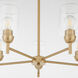 Wallinger 5 Light 24.5 inch Aged Brass Chandelier Ceiling Light