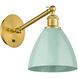 Ballston Plymouth Dome 1 Light 8 inch Black Antique Brass Sconce Wall Light