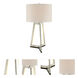 Pax 31 inch 150.00 watt Brushed Nickel Table Lamp Portable Light
