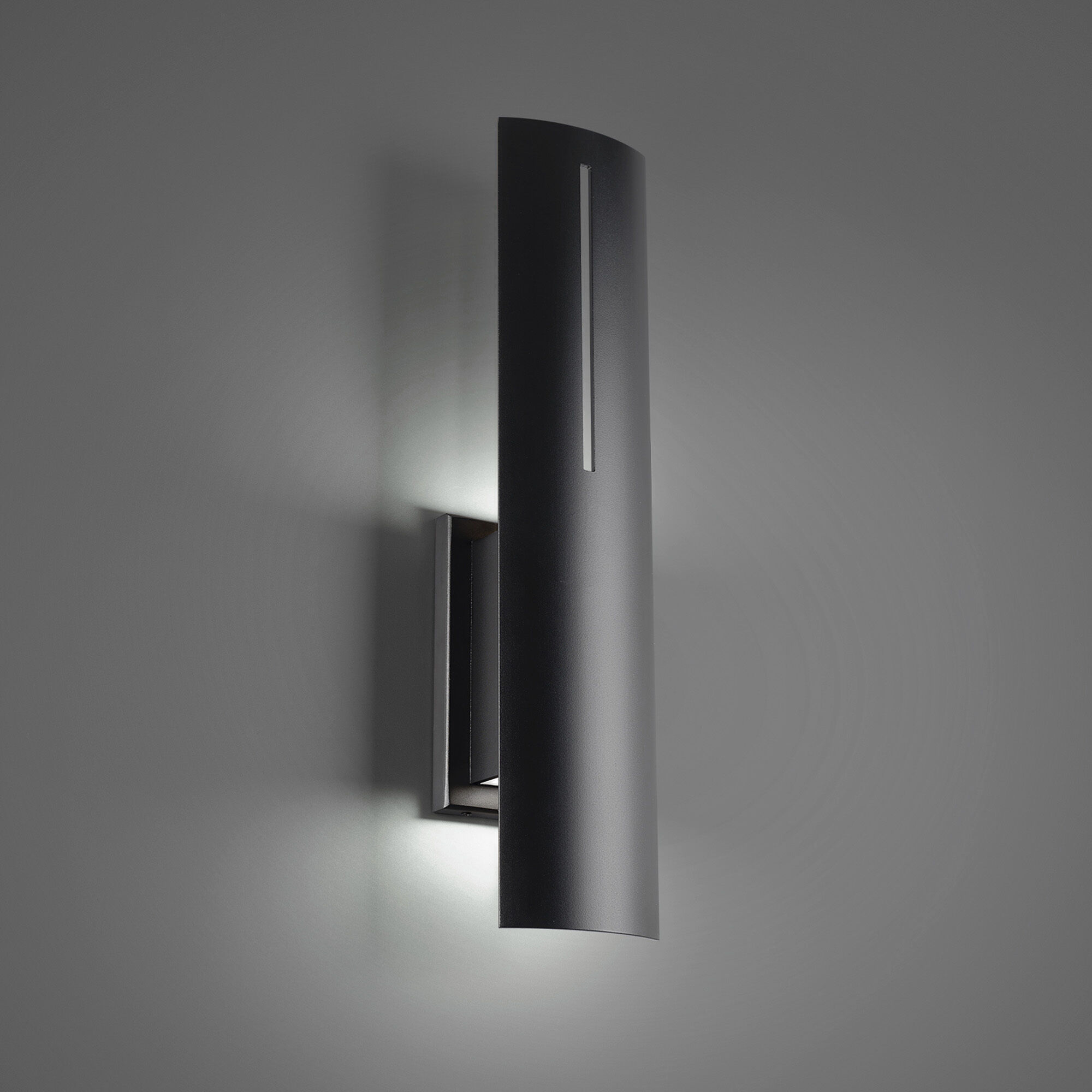 Aegis 1 Light 20 inch Black Outdoor Wall Light in 3500K