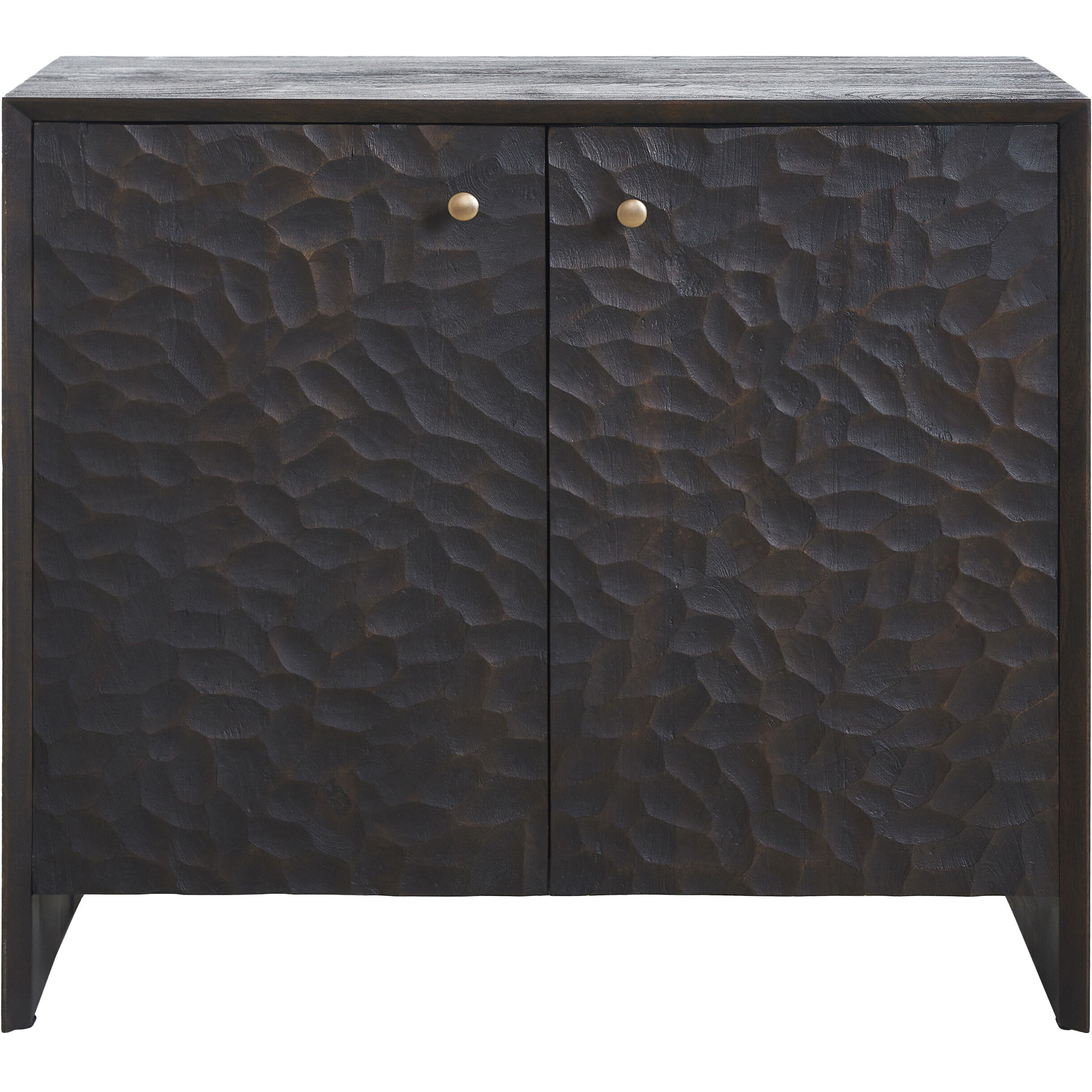 Jean Walnut and Antique Brass Cabinet