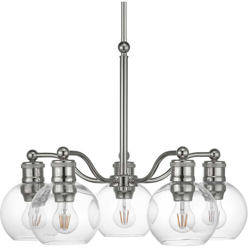 Hansford 5 Light 25 inch Polished Nickel Chandelier Ceiling Light