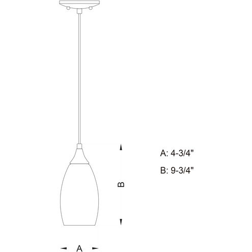 Milano LED 4.75 inch Oil Rubbed Bronze Mini Pendant Ceiling Light
