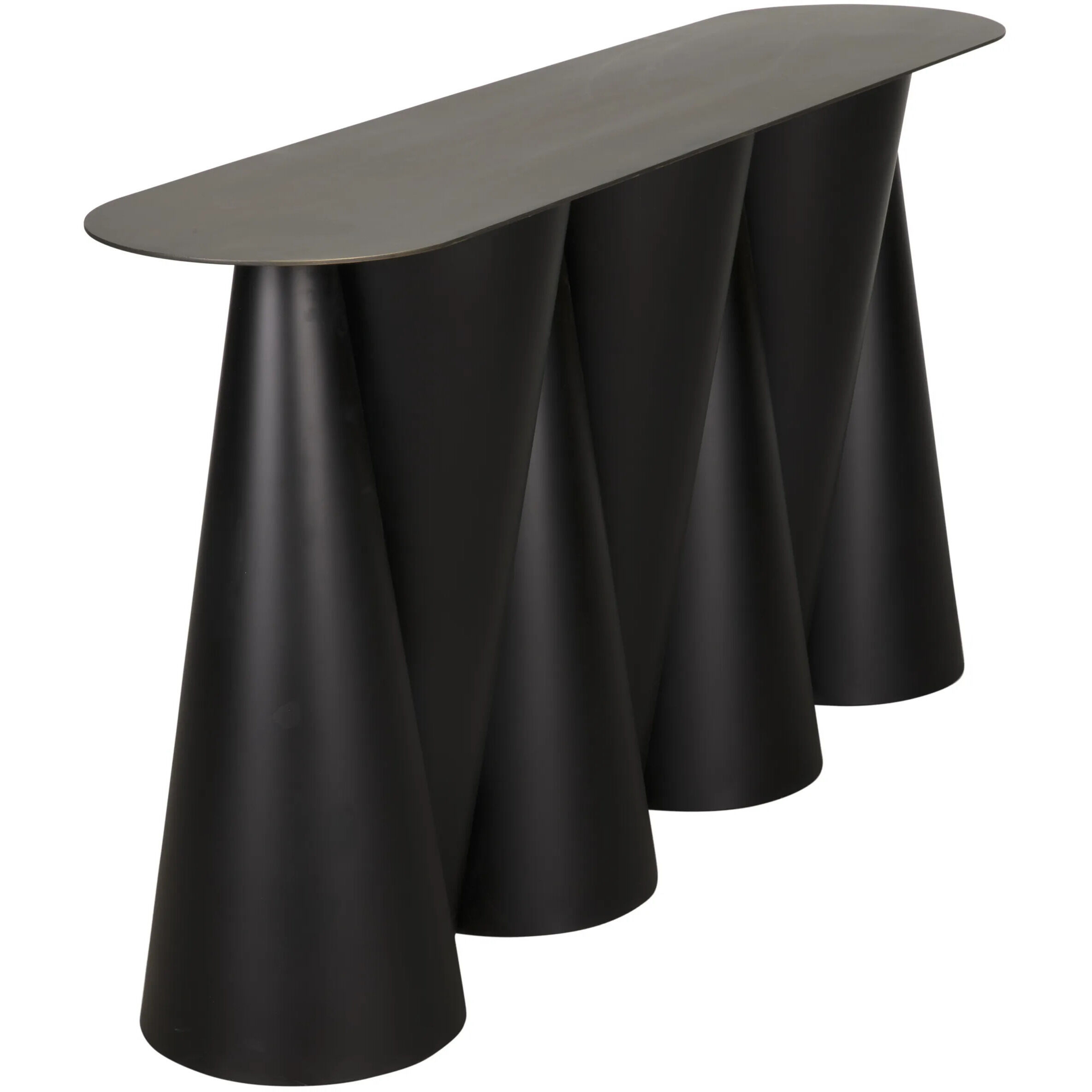 Salt and Pepper 59 X 13.5 inch Matte Black Console