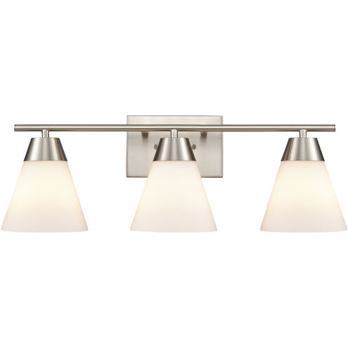 Vivica 3 Light 24 inch Brushed Nickel Vanity Light Wall Light