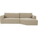 Madrid Beige Sectional, Right
