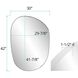 Klein 42 X 30 inch Matte White Mirror