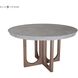 Innwood 54 inch Polished Concrete with Natural Dining Table