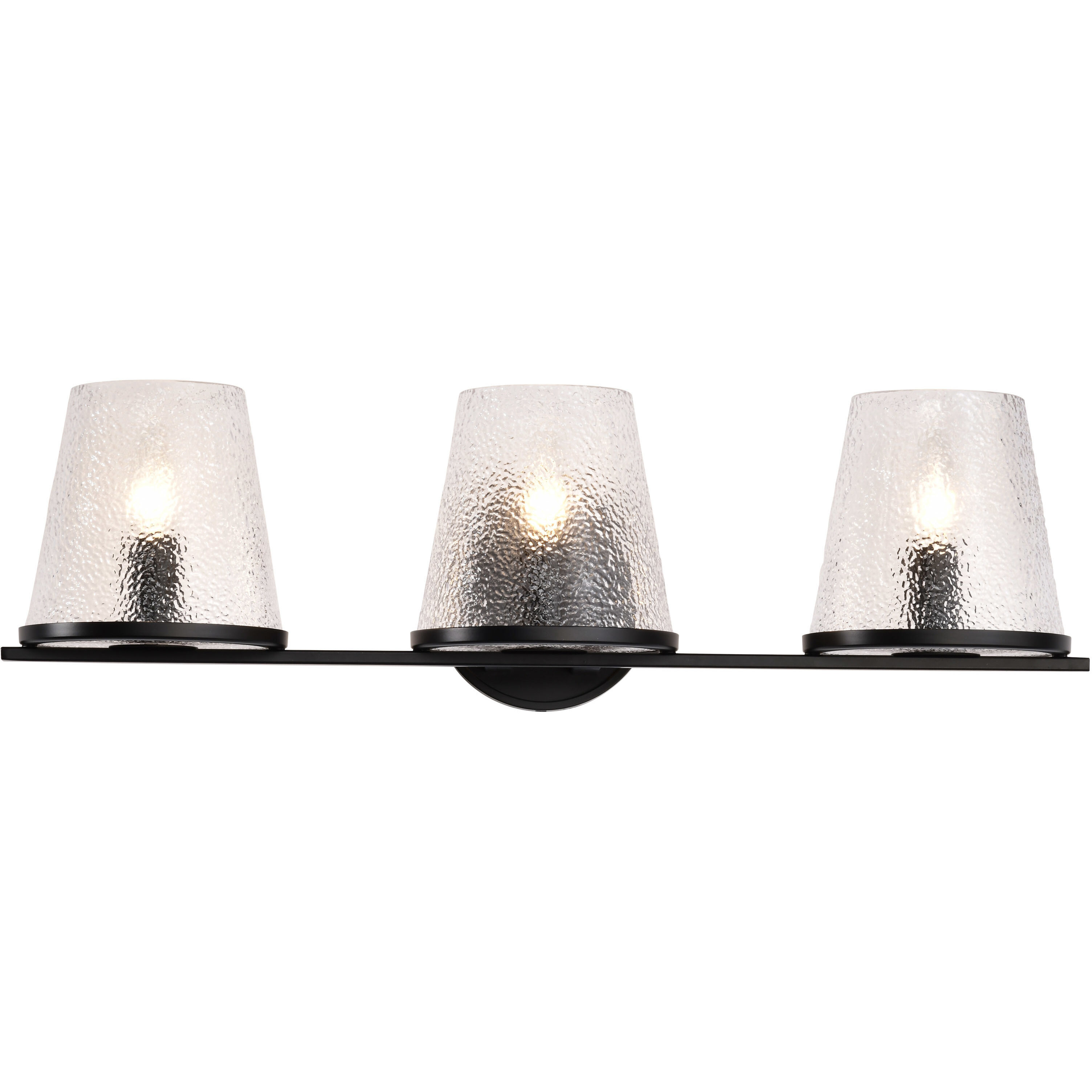 Valentine 24 inch Black Vanity Wall Light