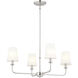 Pallas 4 Light 25 inch Polished Nickel Chandelier Ceiling Light