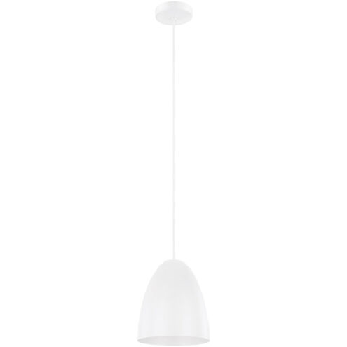 Sarabia 1 Light 8 inch Structured White and Matte White Pendant Ceiling Light