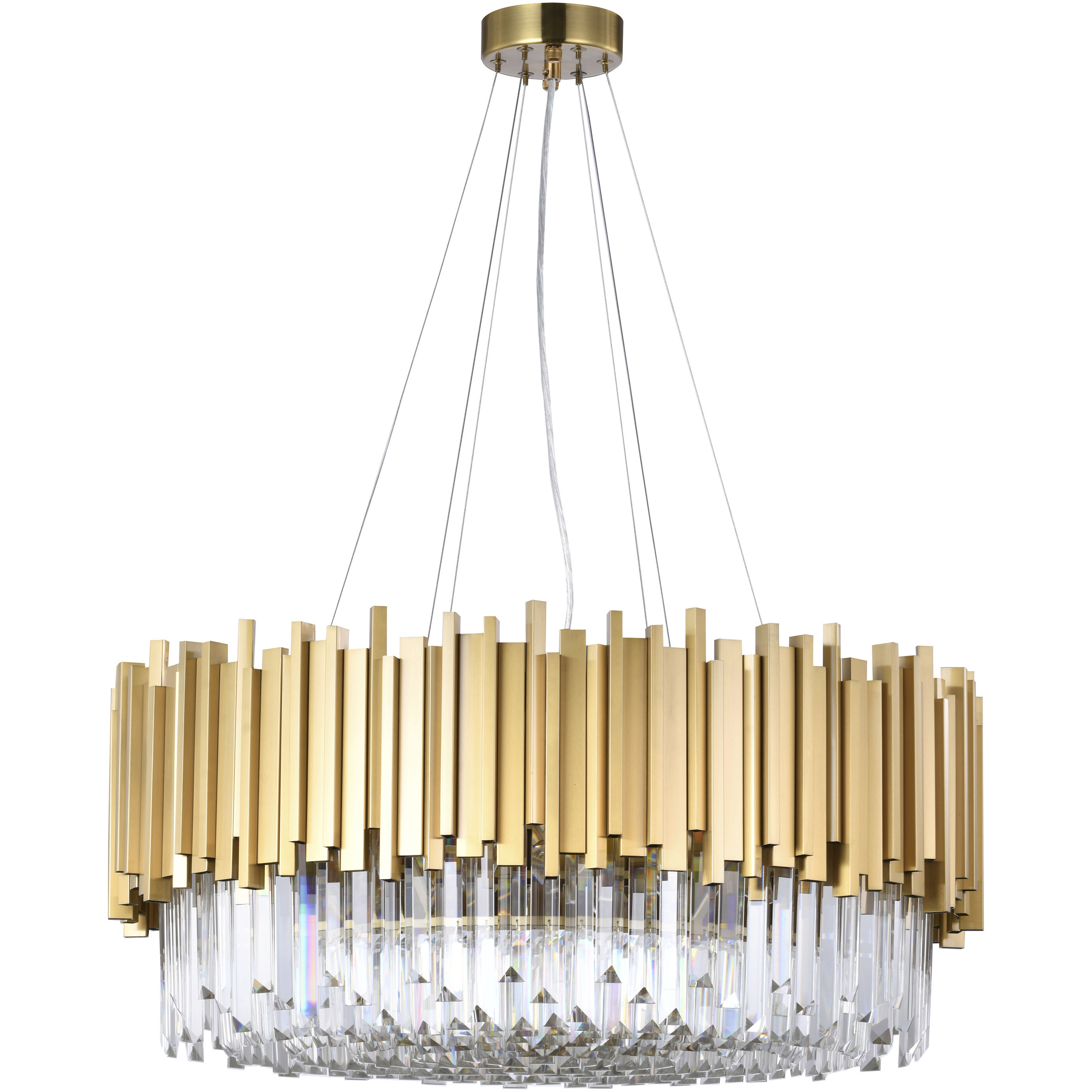 Canada 12 Light 28 inch Gold Chandelier Ceiling Light