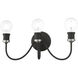 Lansdale 3 Light 19 inch Black with Brushed Nickel Accent Vanity Sconce Wall Light