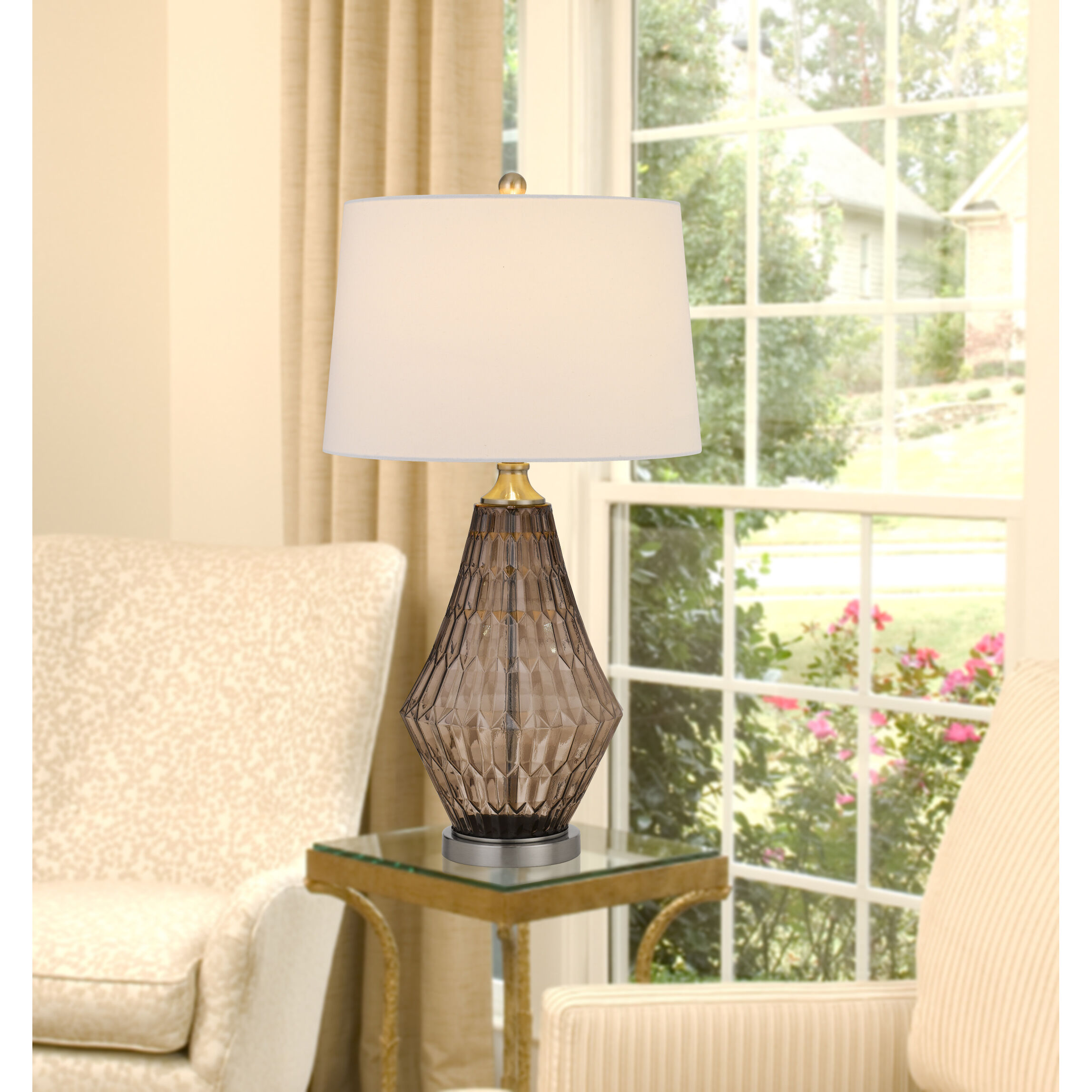 Conover 31 inch 150.00 watt Smoky Table Lamp Portable Light