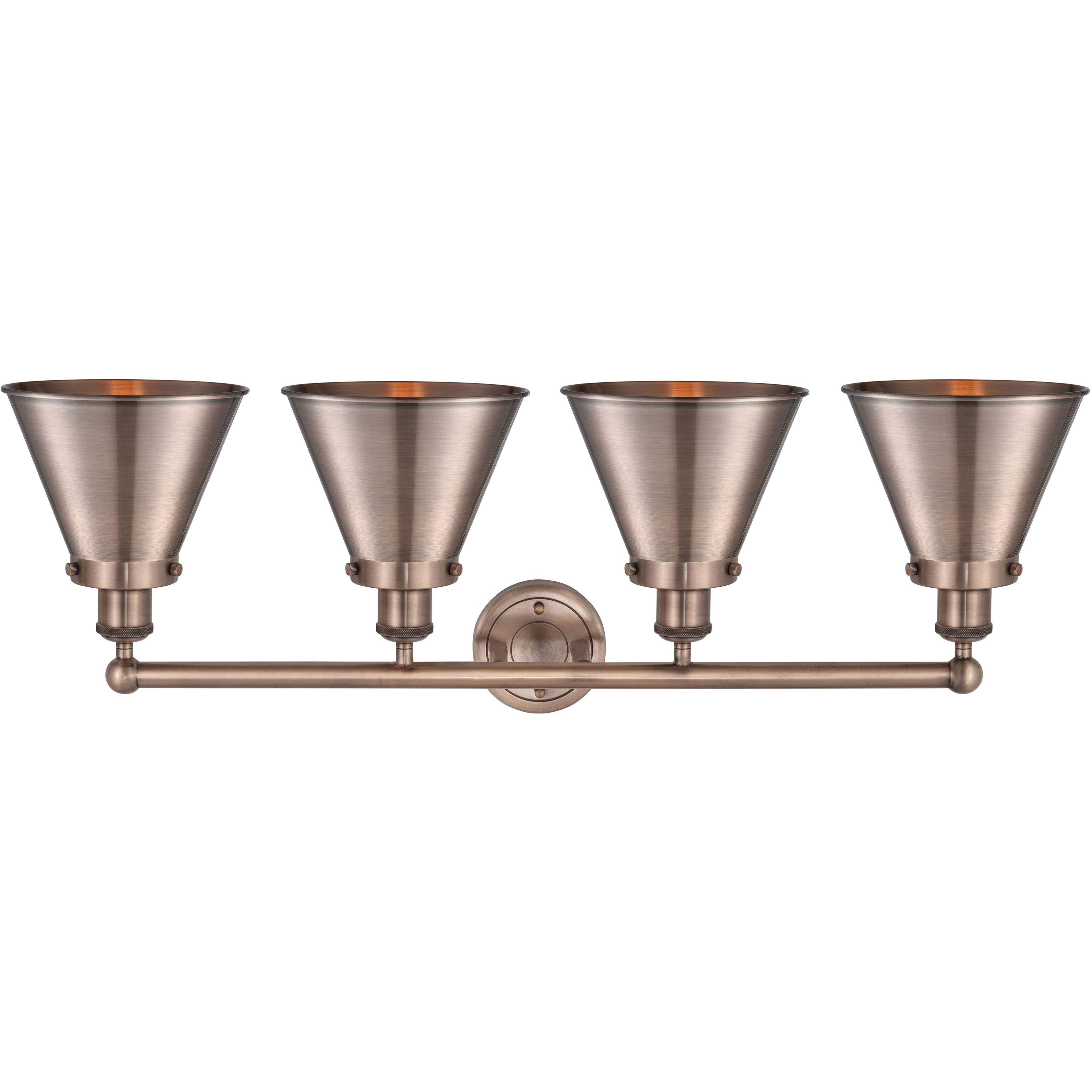 Appalachian 4 Light 35 inch Antique Copper Bath Vanity Light Wall Light