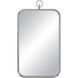 Dios 39.5 X 22 inch Polished Nickel Wall Mirror