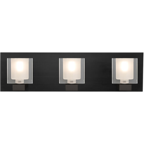 Bolo 3 Light 22 inch Black Vanity Light Wall Light