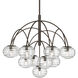 Lenora 13 Light 34.25 inch Dark Bronze Chandelier Ceiling Light