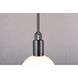 Forked LED 7.87 inch Gun Metal Pendant Ceiling Light