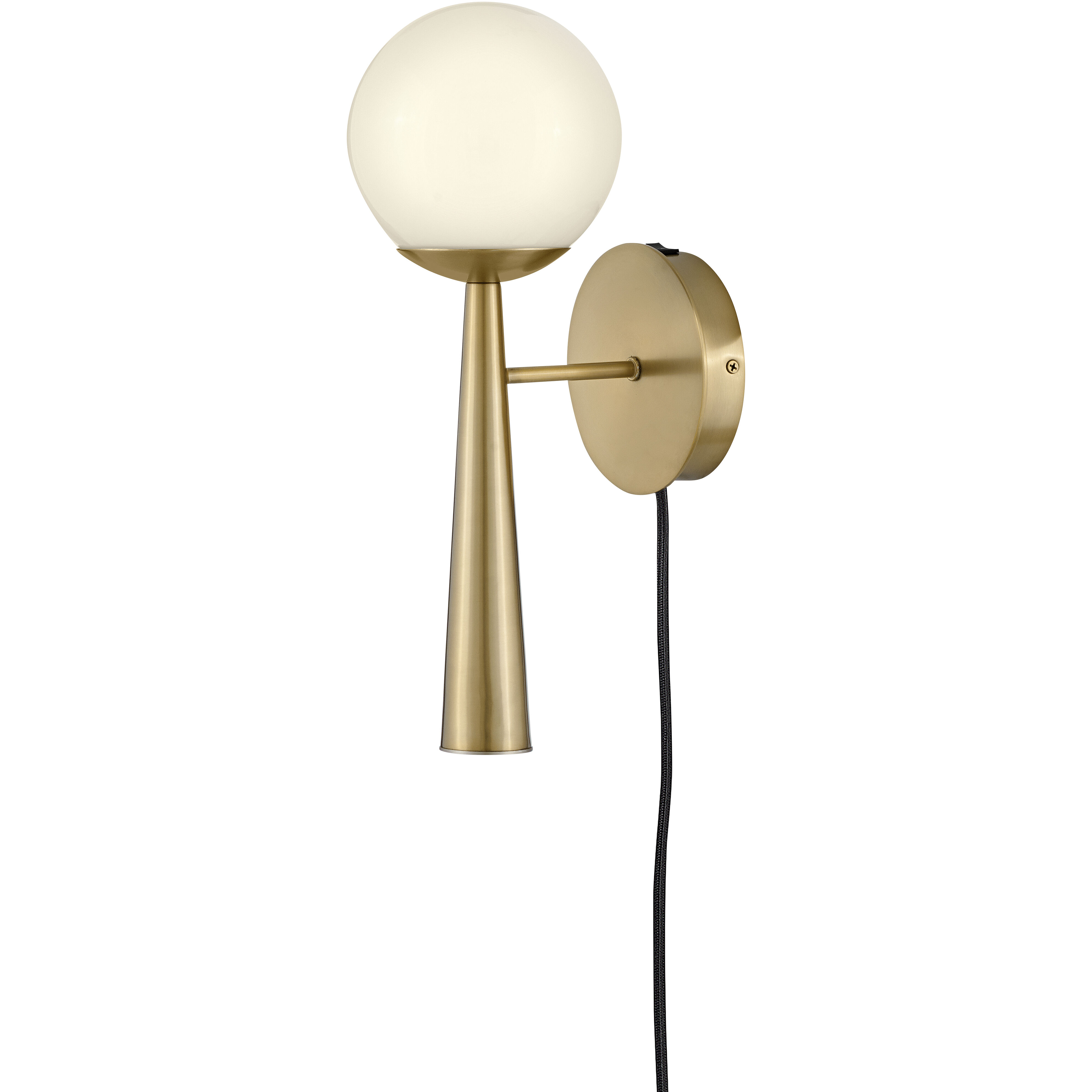 Izzy LED 6 inch Lacquered Brass Sconce Wall Light