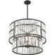 Rohe 5 Light 26 inch Matte Black Pendant Ceiling Light