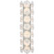 kate spade new york Leighton LED 7.75 inch Polished Nickel Sconce Wall Light in Cream Tinted Glass