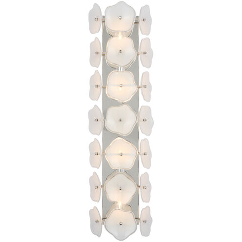 kate spade new york Leighton LED 7.75 inch Polished Nickel Sconce Wall Light in Cream Tinted Glass
