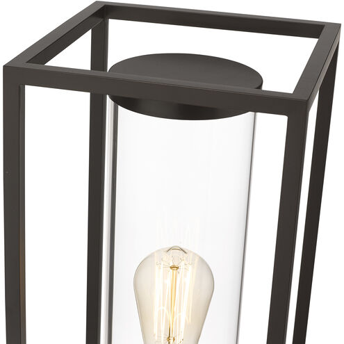 Dunbroch 1 Light 21.75 inch Deep Bronze and Outdoor Brass Outdoor Post Mount Fixture