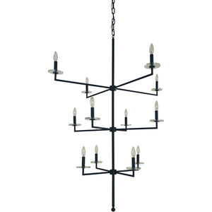 Muse 12 Light 39 inch Polished Nickel Foyer Chandelier Ceiling Light
