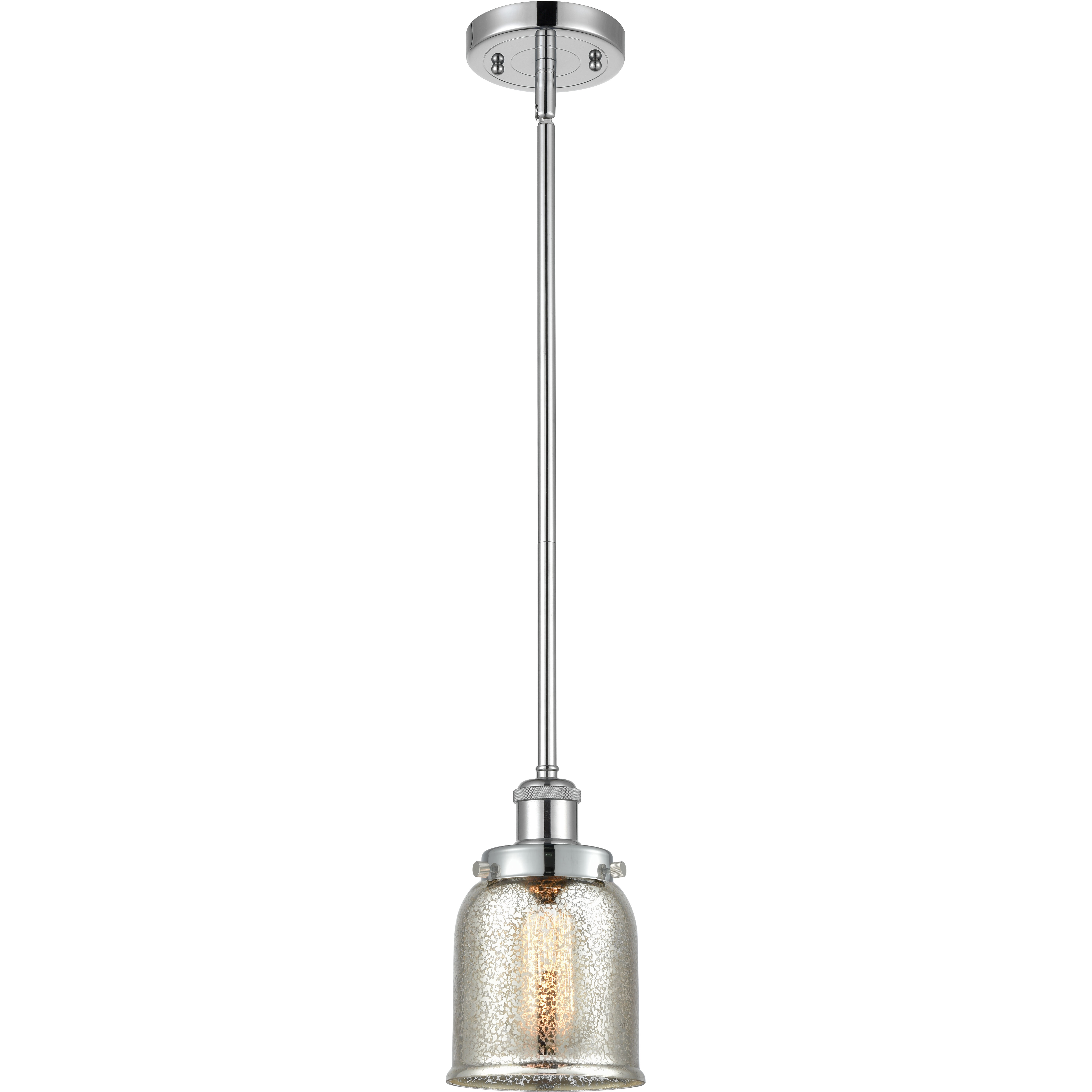 Small Bell 1 Light 5 inch Polished Chrome Pendant Ceiling Light, Ballston