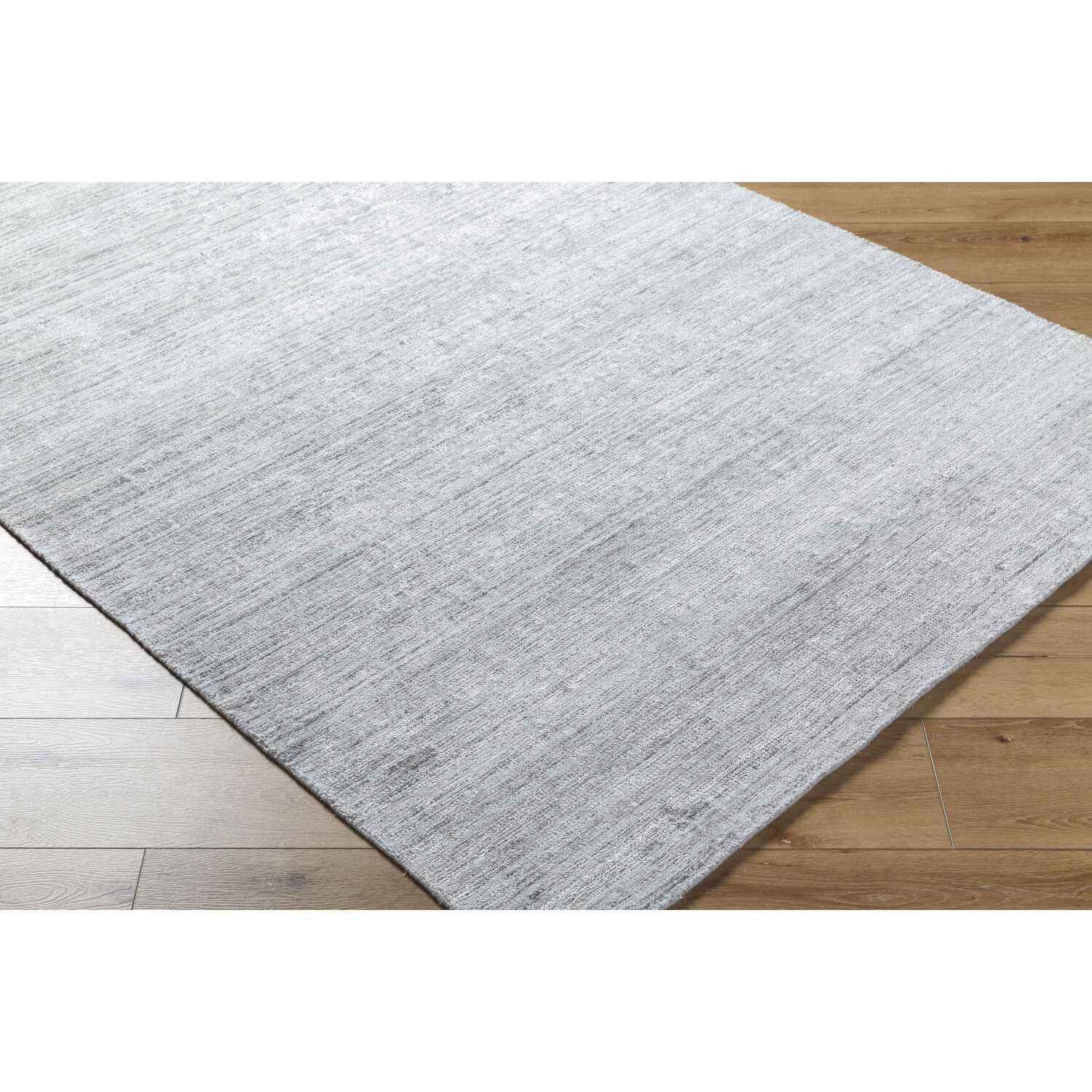 Grandeur 120 X 96 inch Silver / Light Silver / Metallic - Silver Handmade Rug in 8 x 10